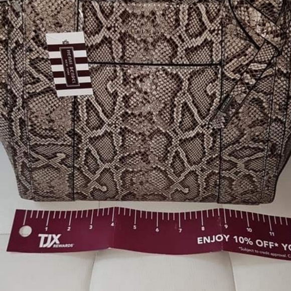 Henri Bendel snake embossed small tote - Picture 4 of 7